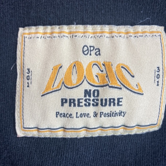 Logic No Pressure Black crewneck sweatshirt By Independent Trading Co Size XL - Picture 9 of 13